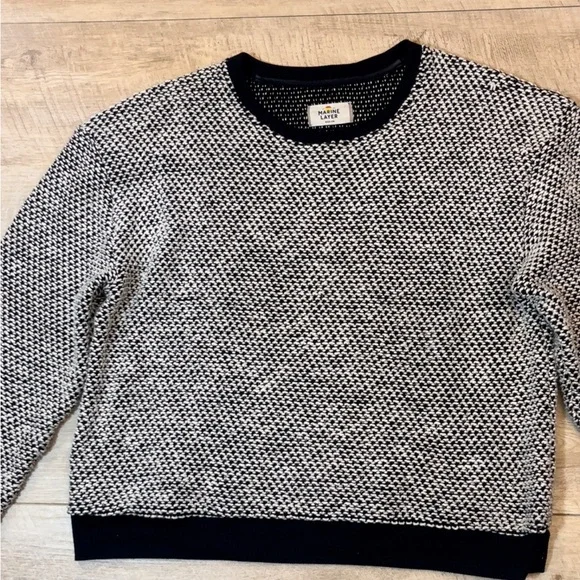 Marine Layer Women’s Textured Birdseye Crewneck Sweater Size Medium - Picture 4 of 8